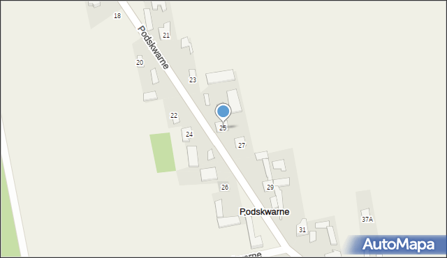 Podskwarne, Podskwarne, 25, mapa Podskwarne