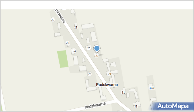 Podskwarne, Podskwarne, 27, mapa Podskwarne