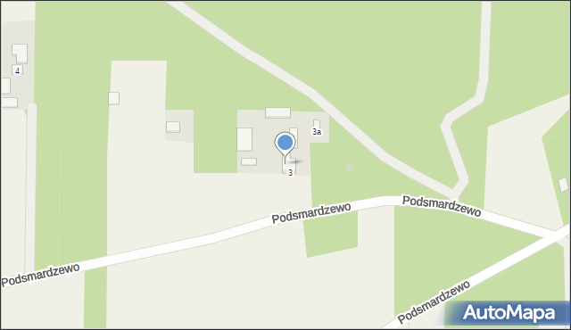 Podsmardzewo, Podsmardzewo, 7, mapa Podsmardzewo