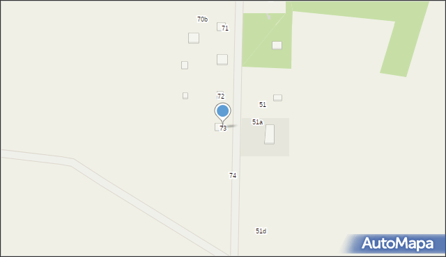 Podsmardzewo, Podsmardzewo, 73, mapa Podsmardzewo