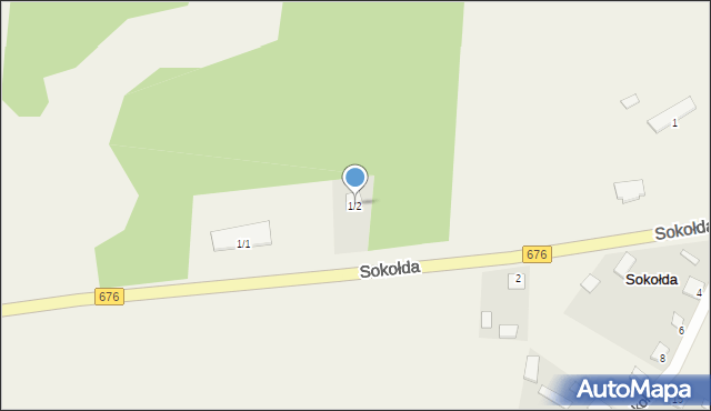 Podsokołda, Podsokołda, 1/2, mapa Podsokołda