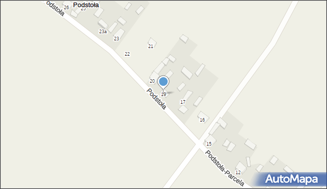 Podstoła, Podstoła, 19, mapa Podstoła