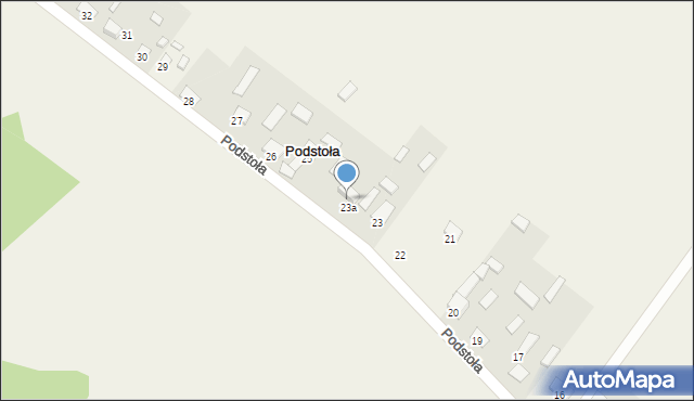 Podstoła, Podstoła, 24, mapa Podstoła