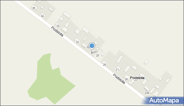 Podstoła, Podstoła, 30, mapa Podstoła