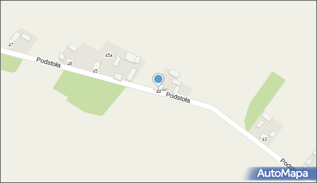 Podstoła, Podstoła, 44, mapa Podstoła