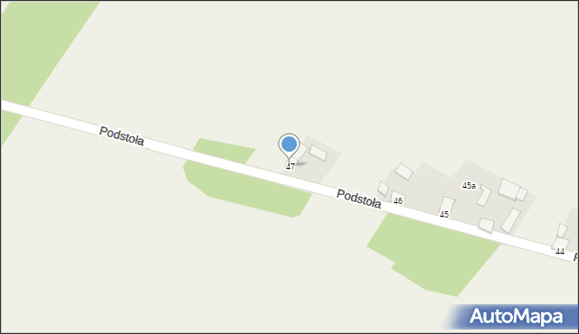 Podstoła, Podstoła, 47, mapa Podstoła