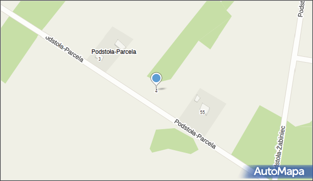 Podstoła, Podstoła-Parcela, 4, mapa Podstoła