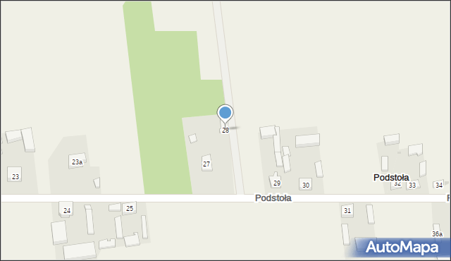 Podstoła, Podstoła, 28, mapa Podstoła