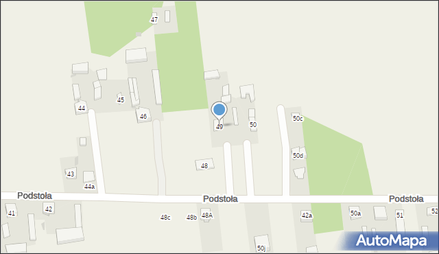 Podstoła, Podstoła, 49, mapa Podstoła