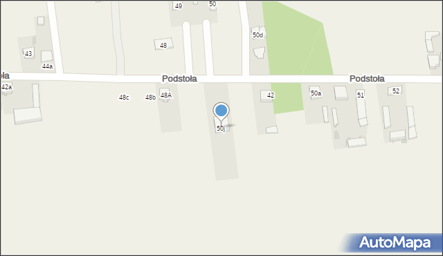 Podstoła, Podstoła, 50j, mapa Podstoła