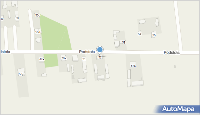 Podstoła, Podstoła, 52, mapa Podstoła