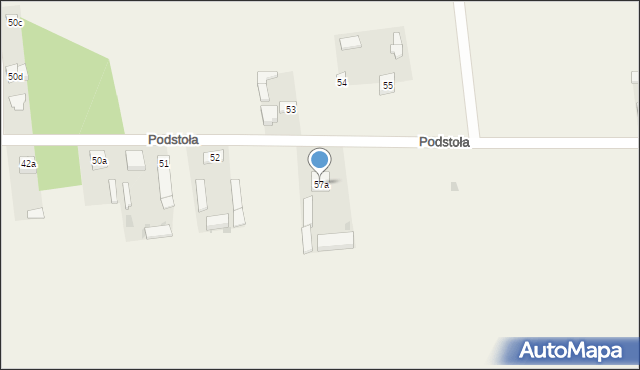 Podstoła, Podstoła, 57a, mapa Podstoła