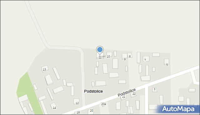 Podstolice, Podstolice, 11, mapa Podstolice