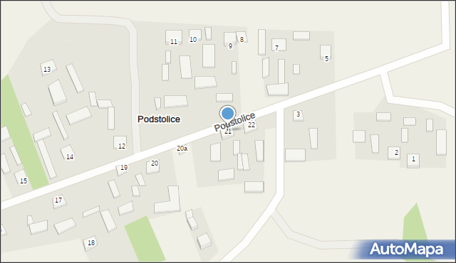 Podstolice, Podstolice, 21, mapa Podstolice