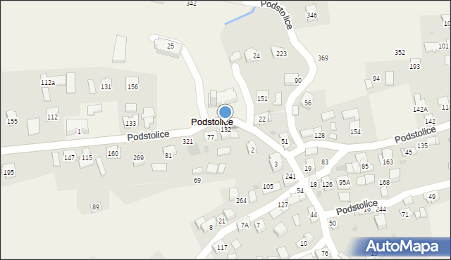 Podstolice, Podstolice, 132, mapa Podstolice