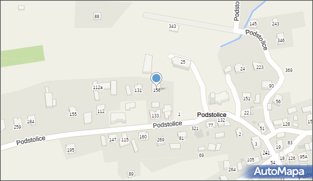 Podstolice, Podstolice, 156, mapa Podstolice