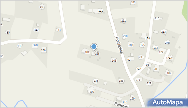 Podstolice, Podstolice, 158A, mapa Podstolice