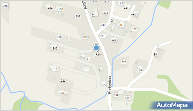 Podstolice, Podstolice, 159, mapa Podstolice