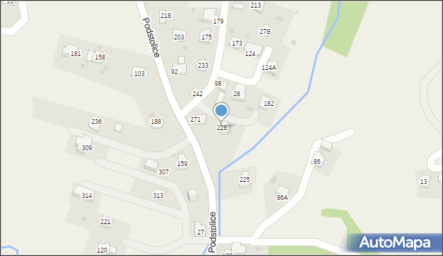 Podstolice, Podstolice, 228, mapa Podstolice