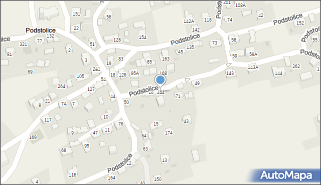 Podstolice, Podstolice, 244, mapa Podstolice