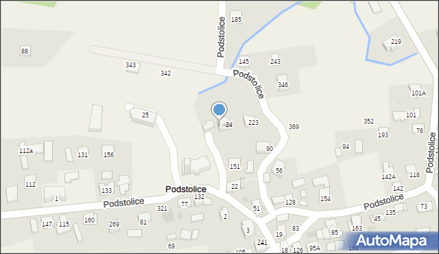 Podstolice, Podstolice, 24A, mapa Podstolice