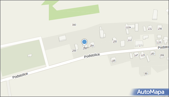 Podstolice, Podstolice, 259, mapa Podstolice