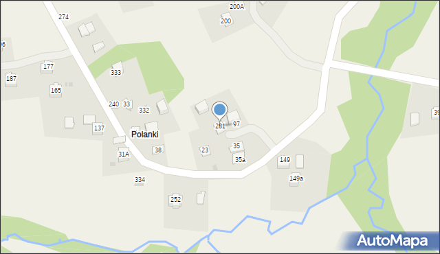 Podstolice, Podstolice, 281, mapa Podstolice