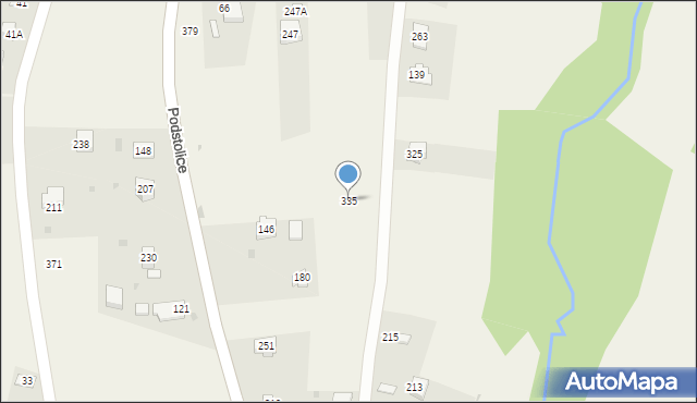 Podstolice, Podstolice, 335, mapa Podstolice