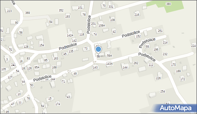 Podstolice, Podstolice, 59, mapa Podstolice