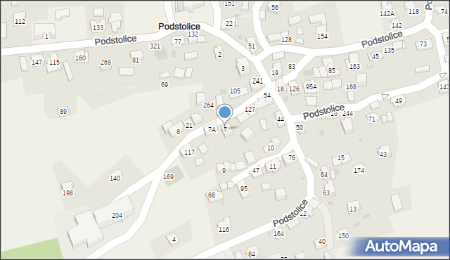 Podstolice, Podstolice, 7, mapa Podstolice