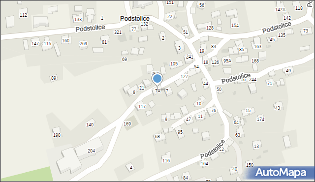 Podstolice, Podstolice, 7A, mapa Podstolice