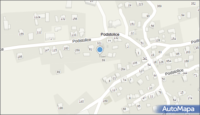 Podstolice, Podstolice, 80, mapa Podstolice