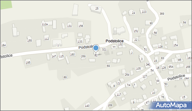 Podstolice, Podstolice, 81, mapa Podstolice