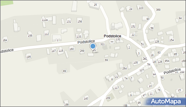 Podstolice, Podstolice, 81A, mapa Podstolice