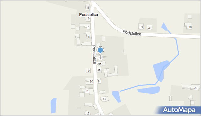 Podstolice, Podstolice, 36, mapa Podstolice