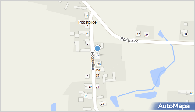 Podstolice, Podstolice, 37, mapa Podstolice