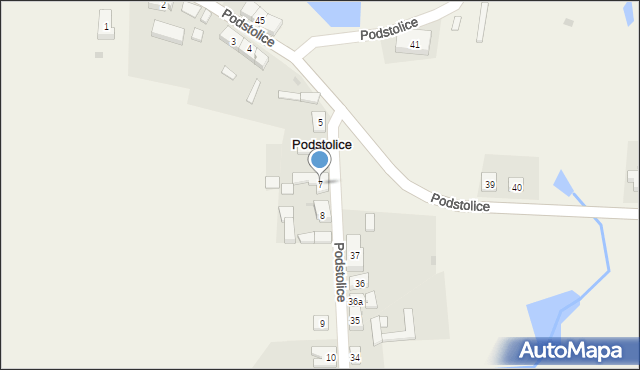 Podstolice, Podstolice, 7, mapa Podstolice