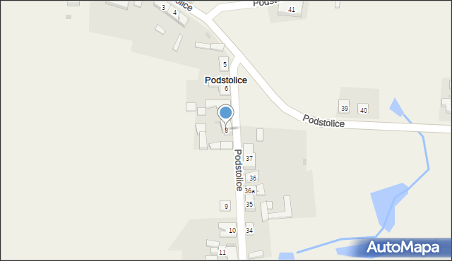 Podstolice, Podstolice, 8, mapa Podstolice