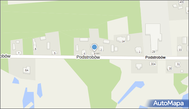 Podstrobów, Podstrobów, 3, mapa Podstrobów