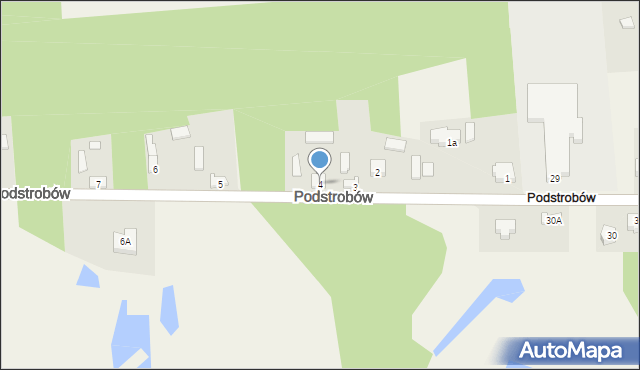 Podstrobów, Podstrobów, 4, mapa Podstrobów