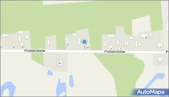 Podstrobów, Podstrobów, 5, mapa Podstrobów