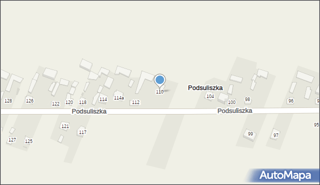 Podsuliszka, Podsuliszka, 110, mapa Podsuliszka