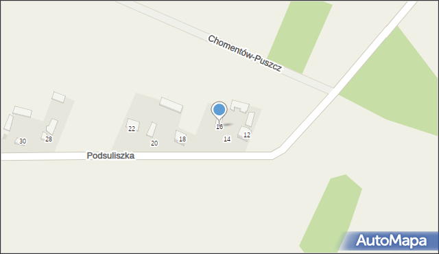 Podsuliszka, Podsuliszka, 16, mapa Podsuliszka