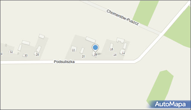 Podsuliszka, Podsuliszka, 18, mapa Podsuliszka