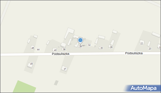 Podsuliszka, Podsuliszka, 34, mapa Podsuliszka