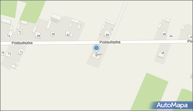 Podsuliszka, Podsuliszka, 57, mapa Podsuliszka