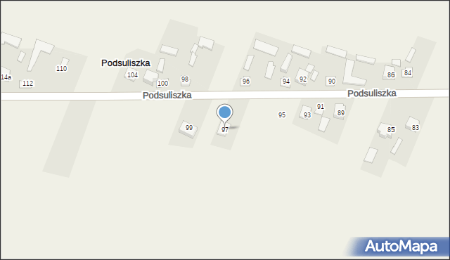 Podsuliszka, Podsuliszka, 97, mapa Podsuliszka