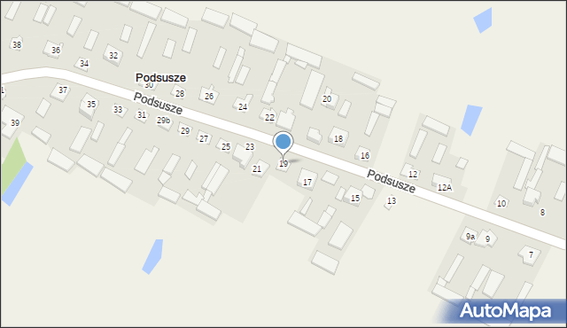 Podsusze, Podsusze, 19, mapa Podsusze