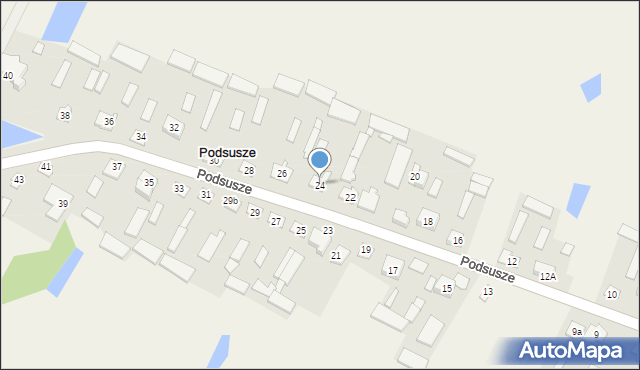 Podsusze, Podsusze, 24, mapa Podsusze