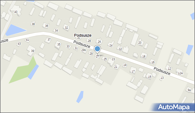 Podsusze, Podsusze, 27, mapa Podsusze